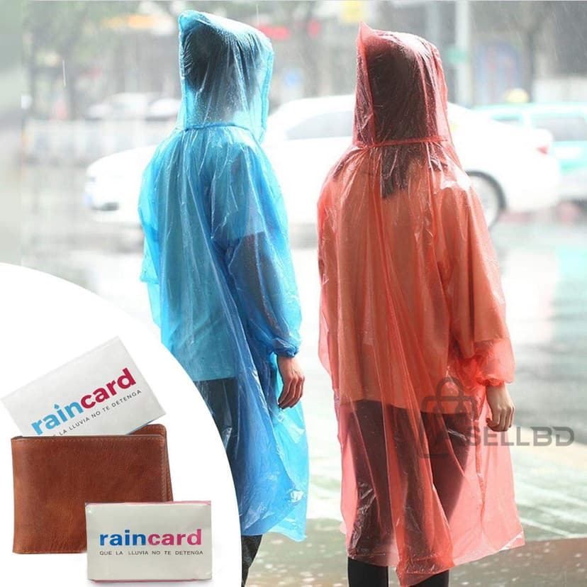 Rain coat pocket card - mini rainCard