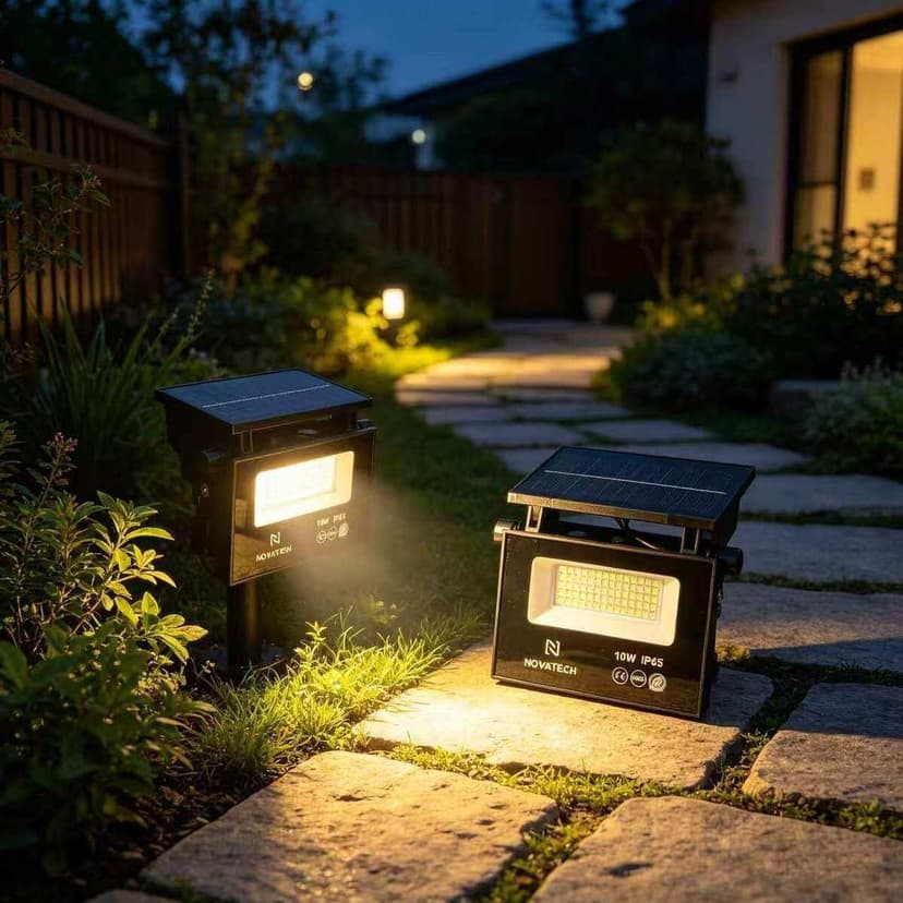 Smart Solar Outdoor LED Light – IP65 Waterproof Security Lamp with Auto On/Off Day & Night Sensor | Photovoltaic Solar Panel | 8–12 Hours Backup