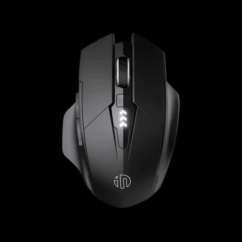 Inphic A1 Rechargeable Bluetooth Wireless Mouse | Tri-Mode (BT5.0/3.0/2.4G), Silent Click, Visible Battery Indicator