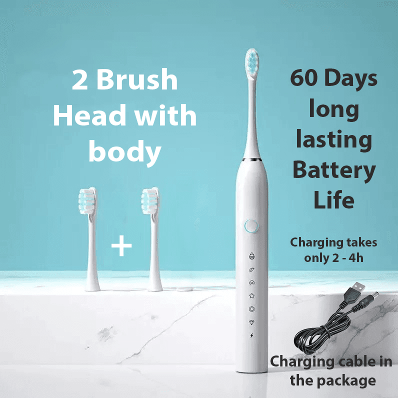 Electric Toothbrush Cordless USB Rechargeable