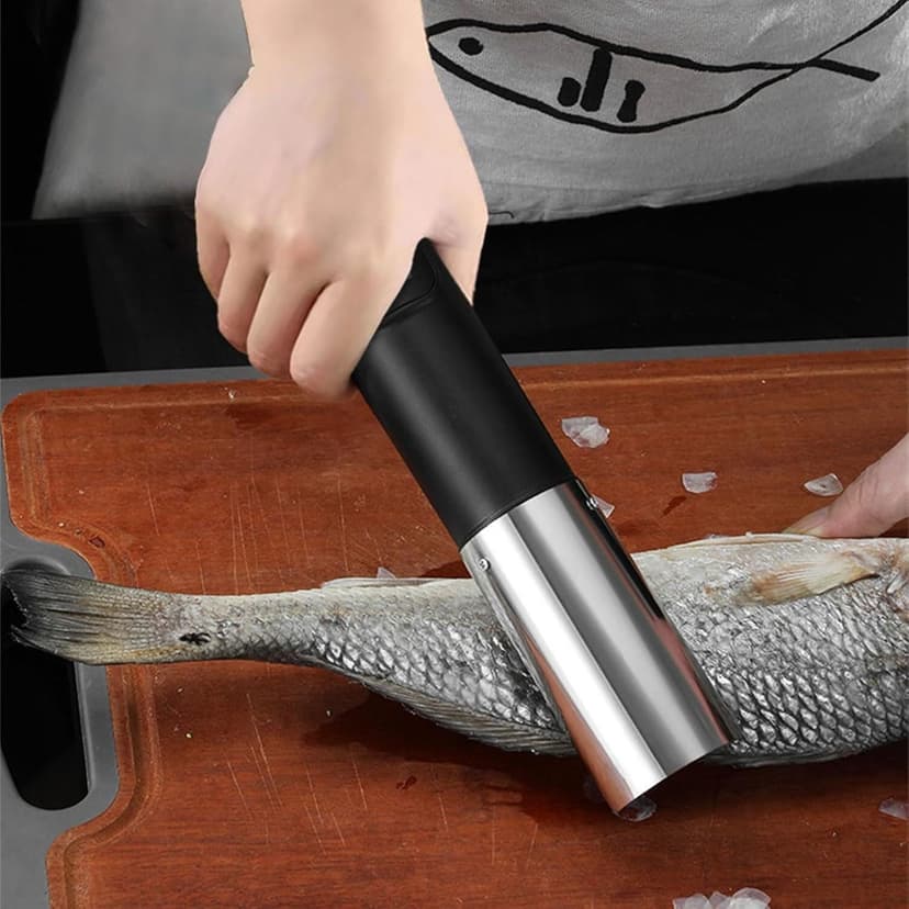 Portable Wireless Electric Fish Scaler USB Charging Fish Scale Planer Fish Cleaner Scraper Seafood Knife Tools Kitchen Durable Easy to Use