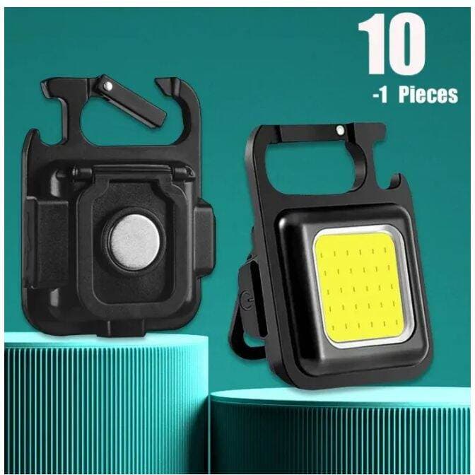 LED Mini COB Keychain Light Camping USB-C Charging Emergency Lamps