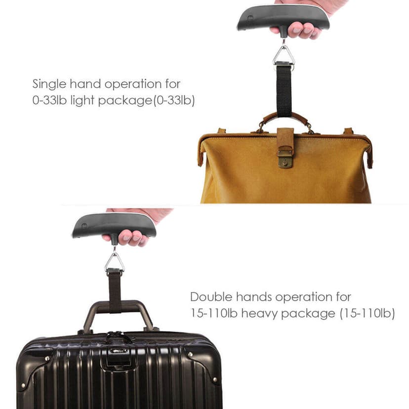 Portabal Handheld Travel Suitcase Baggage Weight Scale