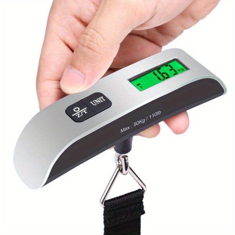 Digital Luggage Weight Scale Portable Electronic Hanging Scale Black Model 50KG